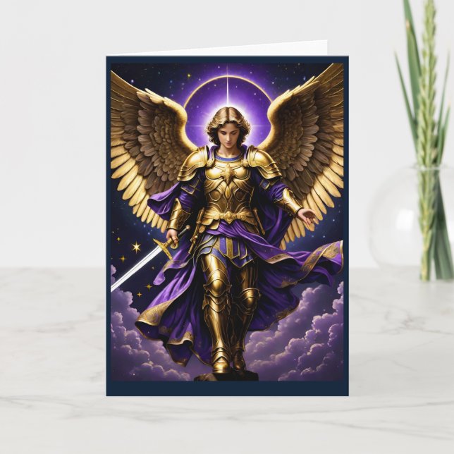 St. Michael the Archangel Roman Catholic Helgkort (Framsida)