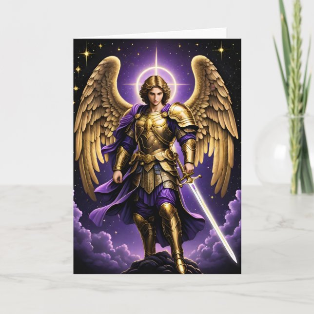 St. Michael the Archangel Roman Catholic Helgkort (Framsida)