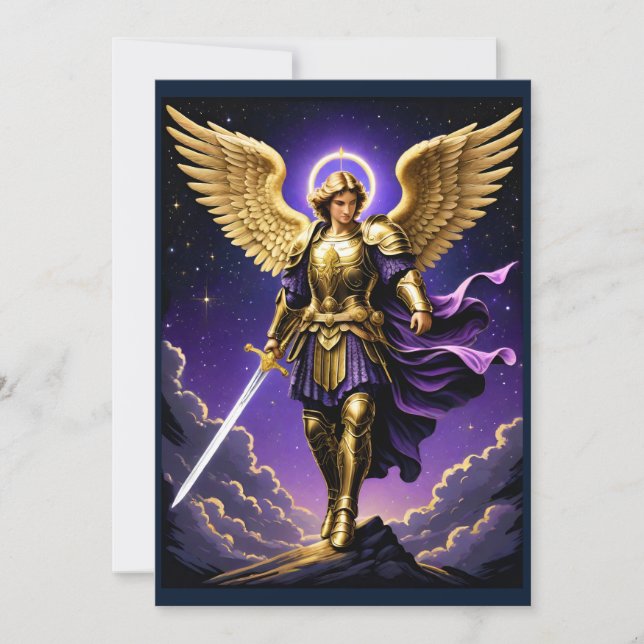 St. Michael the Archangel Roman Catholic Julkort (Framsida)