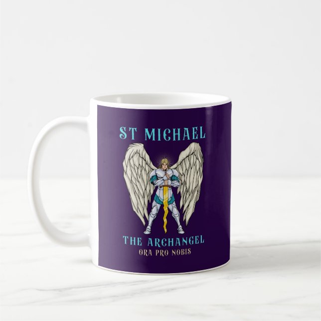 St. Michael the Archangel Roman Catholic Kaffemugg (Vänster)
