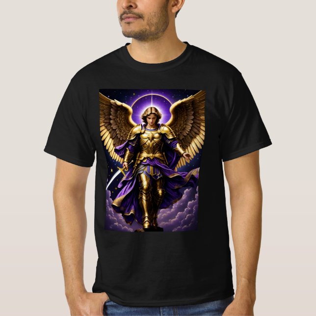 St. Michael the Archangel Roman Catholic T Shirt (Framsida)