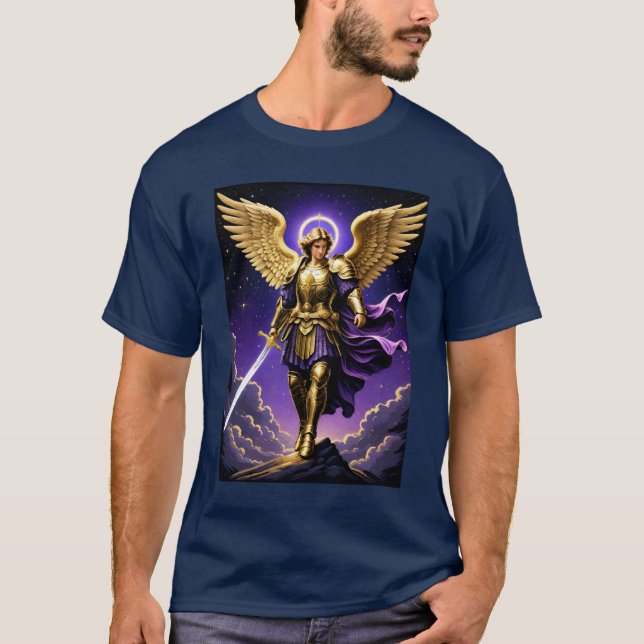 St. Michael the Archangel Roman Catholic T Shirt (Framsida)