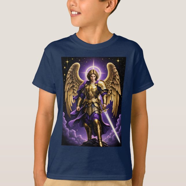 St. Michael the Archangel Roman Catholic T Shirt (Framsida)