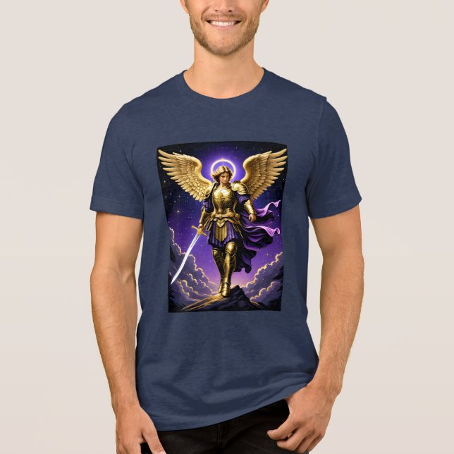 St. Michael the Archangel Roman Catholic T Shirt (Framsida)