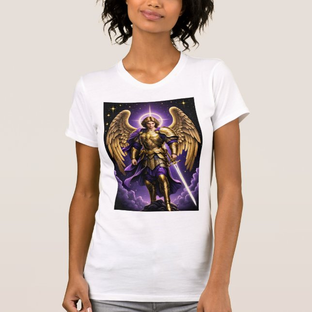 St. Michael the Archangel Roman Catholic T Shirt (Framsida)
