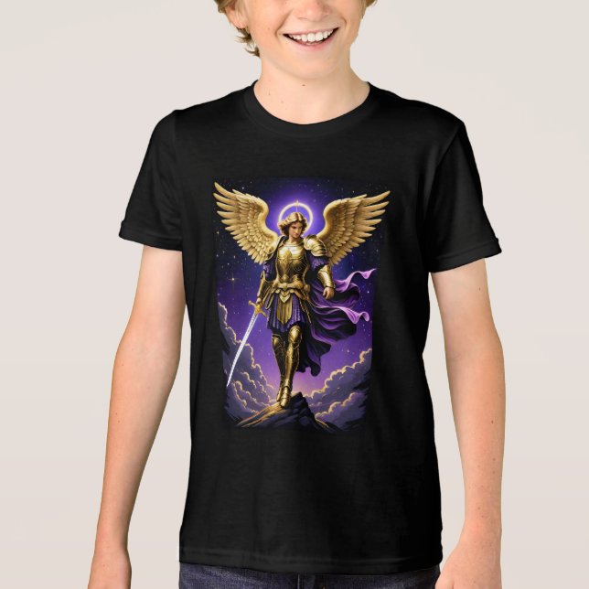 St. Michael the Archangel Roman Catholic T Shirt (Framsida)