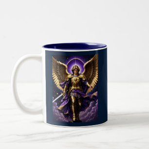 St. Michael the Archangel Roman Catholic Två-Tonad Mugg