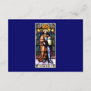 St. Michael The Archangel Stached Glass Window OSA Kort