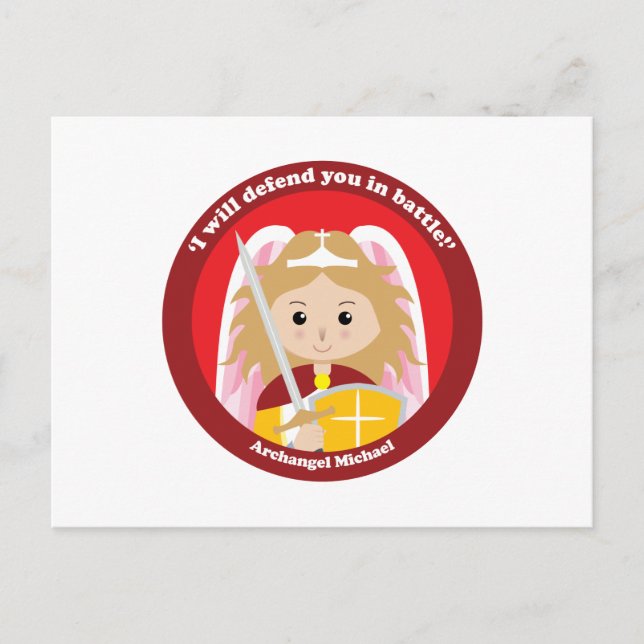St. Michael the Archangel Vykort (Framsida)