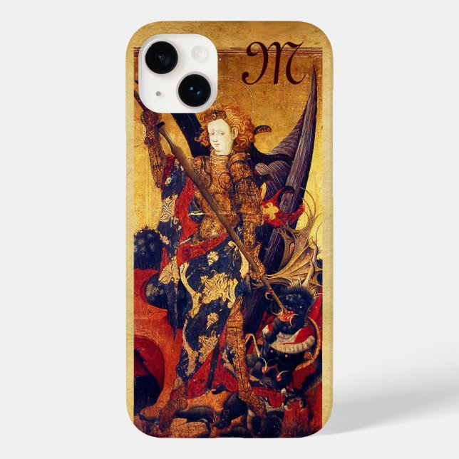 St. Michael Vanquishing Djävulen som Medieval Knig (Baksida)