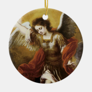 St Michael vid Murillo Julgransprydnad Keramik
