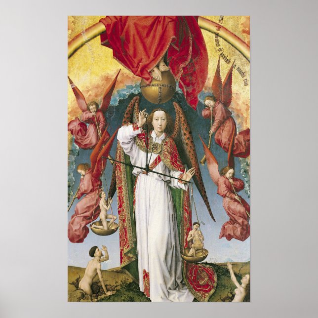 St. Michael Weighing the Souls Poster (Framsidan)