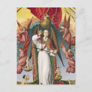 St. Michael Weighing the Souls Vykort