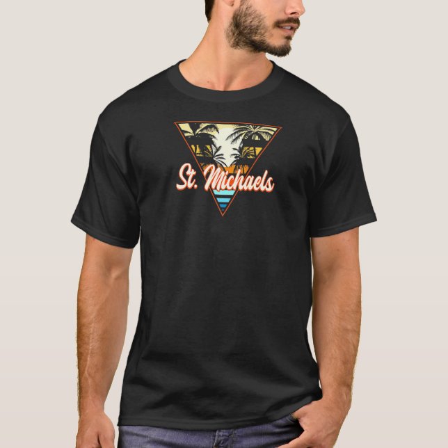 St Michaels Maryland Beach Md Beach Bum T Shirt (Framsida)