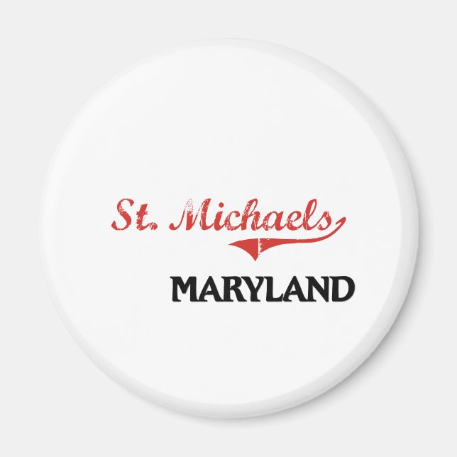 St. Michaels Maryland City Classic Magnet (Framsidan)