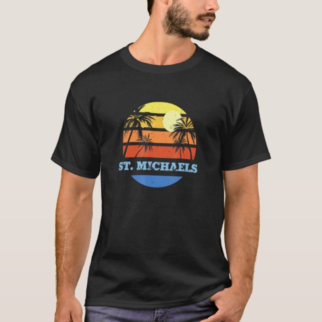 St Michaels Maryland Md Beach T Shirt (Framsida)