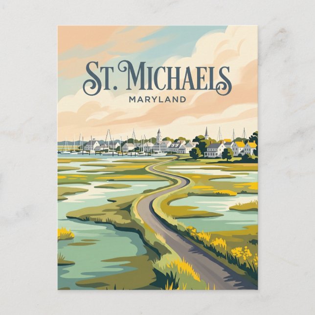 St. Michaels Maryland Vykort (Framsida)