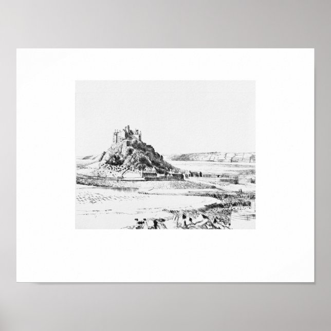 St. Michael's Mnt Cornwall Tryck, Eleanor M Hughes Poster (Framsidan)