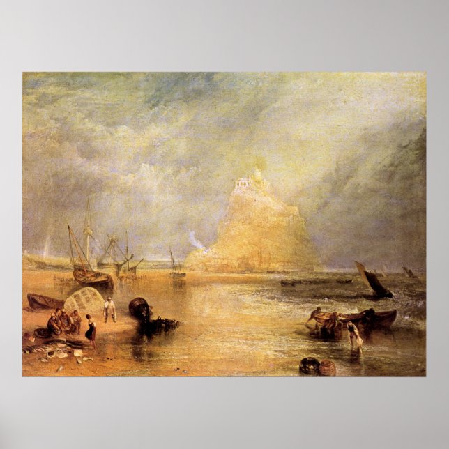 St. Michaels Mount, Cornwall av Joseph Turner Poster (Framsidan)