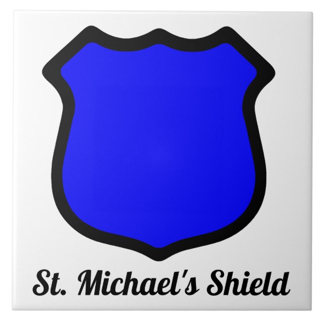 St. Michael's Shield Kakelplatta (Framsidan)