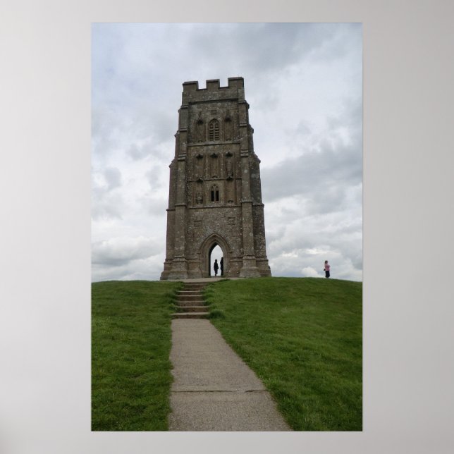 St. Michael's Torn på Glastonbury Tor Poster (Framsidan)