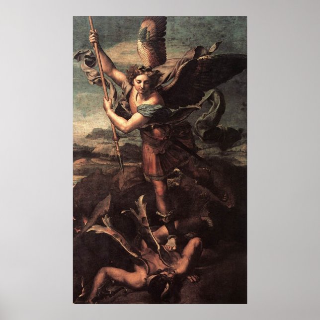 St Micheal och Djävulen Poster (Framsidan)