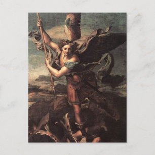 St Micheal och Djävulen Vykort