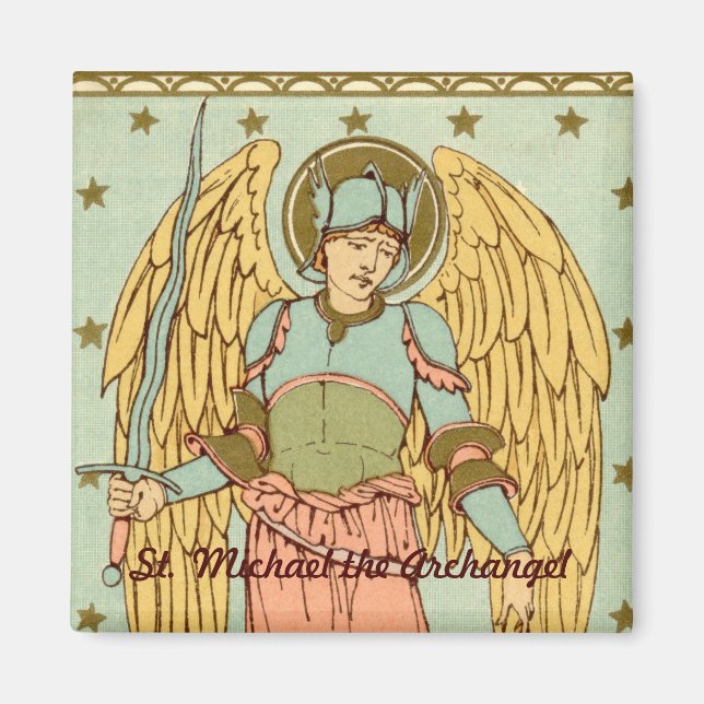 St. Mikael Ärkeängel (RLS 12) Magnet (Framsidan)
