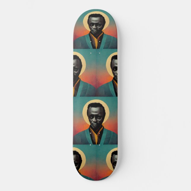 St. Miles Davis Mini Skateboard Bräda 18,5 Cm (Framsida)