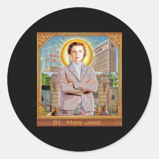 St. Miss Jane Hathaway (nancy Kulp) Sticker Runt Klistermärke