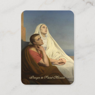 St. Monica Augustine-katolskt Prayer-kort Placeringskort