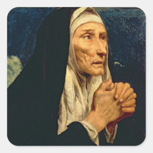 St. Monica Fyrkantigt Klistermärke