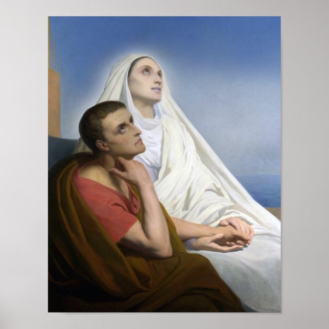St. Monica och St. Augustine of Hippo Poster (Framsidan)