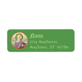 St. Monica of Tagaste (SAU 047; uppgift) Returadress Etikett