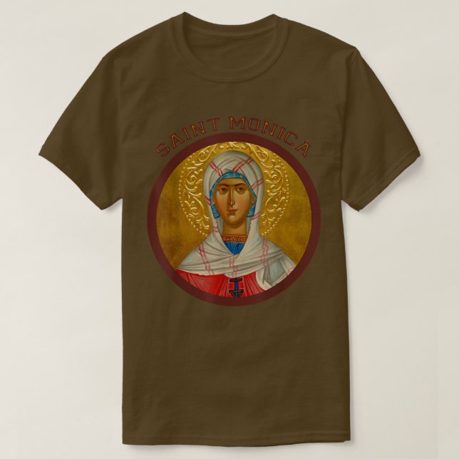 St Monica Prayer Untrothness Victims Wives Cath T Shirt (Design framsida)