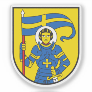 St. Moritz jackar av arm, Schweiz Klistermärken