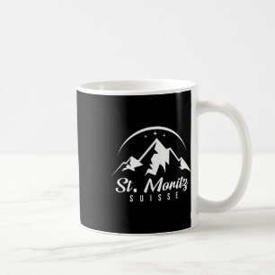 St. Moritz Schweiz Ski Resort Skiing Snowboard Kaffemugg