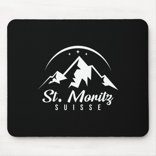 St. Moritz Schweiz Ski Resort Skiing Snowboard Musmatta (Framsidan)