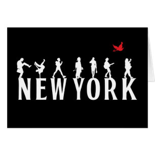 st_newyork-folk hälsningskort