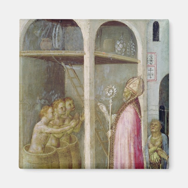 St. Nicholas återuppusciterar de tre barnen Magnet (Framsidan)