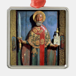 St Nicholas av Mozhaisk, Yaroslavl skolar Julgransprydnad Metall