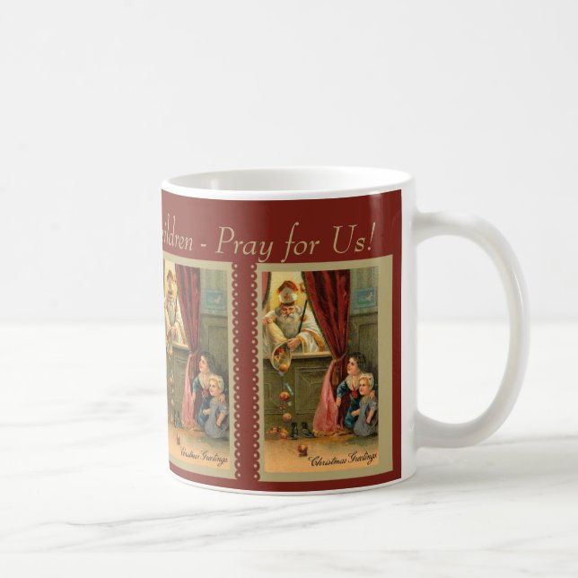 St Nicholas av Myra med barn Kaffemugg (Höger)