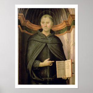 St Nicholas av Tolentino (panelen) Poster