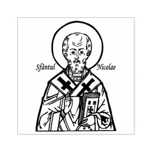 St. Nicholas Byzantine-katolska Religiösan Stämpel