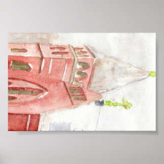 St. Nicholas Carpatho Church, byn Öster, NY Poster