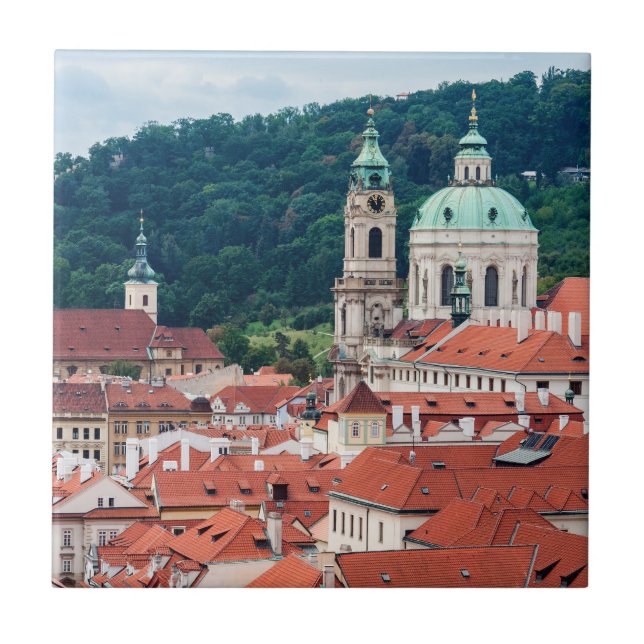 St. Nicholas Church - Prag, Tjeckien Kakelplatta (Framsidan)