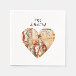 St. Nicholas Heart Sinterklaas St. Nick's Day Pappersservett