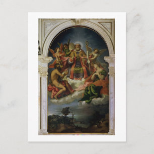 St. Nicholas i Glory med Saints Vykort