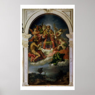 St Nicholas i härlighet med Saints Poster