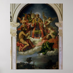 St Nicholas i härlighet med Saints Poster